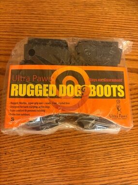 NWT Ultra Paws Black Rugged Dog Boots Size Small